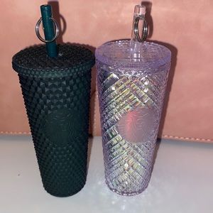Starbucks keychain duo